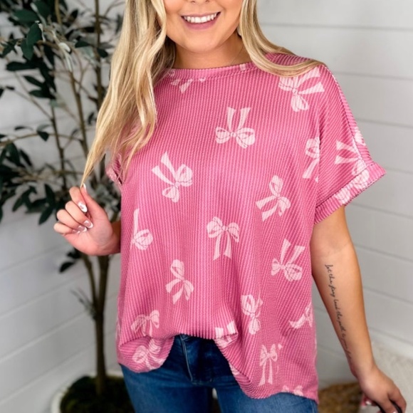 BiBi Ribbed Bow Top size 3X - Picture 4 of 5